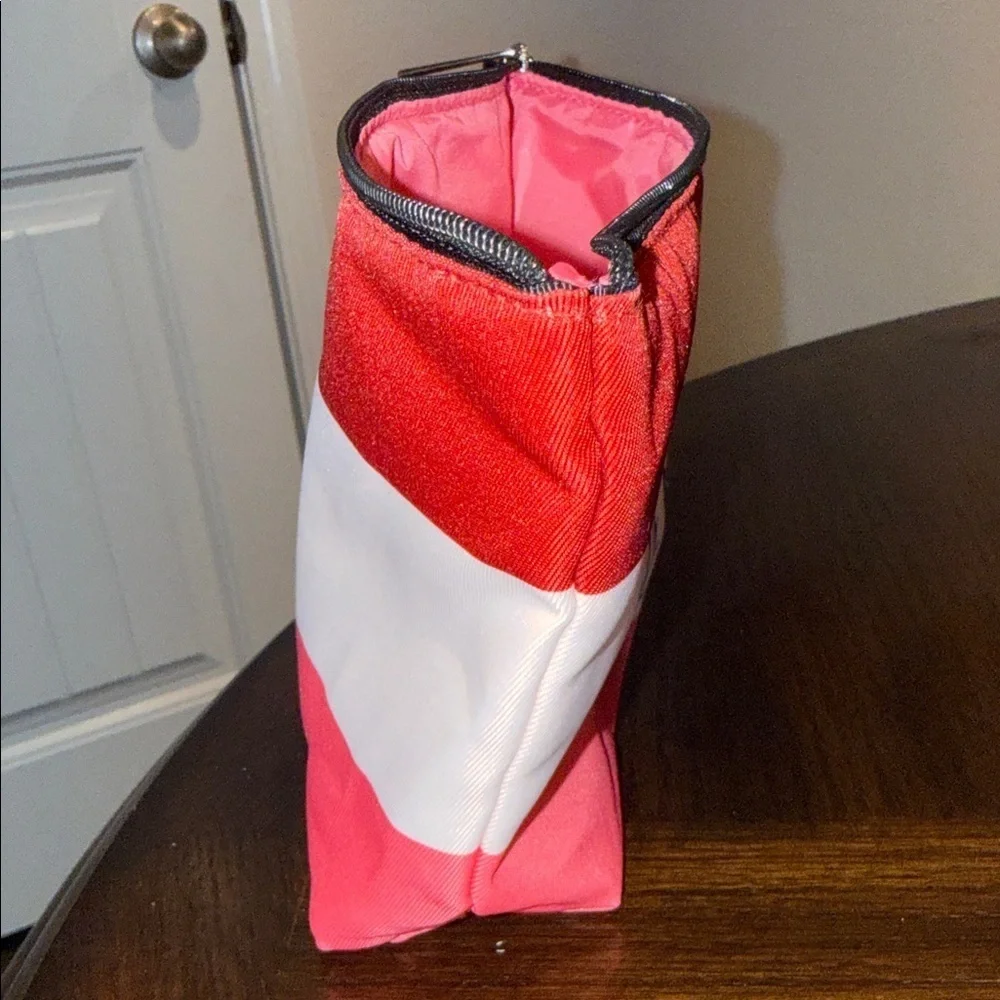 Clinique Red and Pink Cosmetic Pouch
